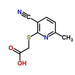 [(3-Cyano-6-methyl-2-pyridinyl)sulfanyl]acetic acid结构式