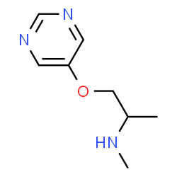 2-Propanamine,N-methyl-1-(5-pyrimidinyloxy)-(9CI) Structure