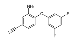 3-amino-4-(3,5-difluorophenoxy)benzonitrile Structure