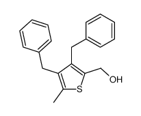 (3,4-dibenzyl-5-methylthiophen-2-yl)methanol结构式