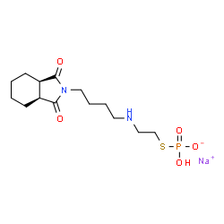 sodium (3aR,7aS)-2-[4-[2-(hydroxy-oxido-phosphoryl)sulfanylethylamino] butyl]-3a,4,5,6,7,7a-hexahydroisoindole-1,3-dione Structure