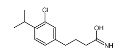 4-(3-chloro-4-propan-2-ylphenyl)butanamide结构式