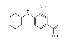 3-AMINO-4-CYCLOHEXYLAMINO-BENZOIC ACID结构式