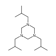 1,3,5-Tris(isobutyl)-hexahydro-1,3,5-triazin结构式