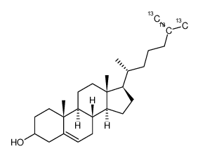 cholesterol-25,26,27-13c3 Structure