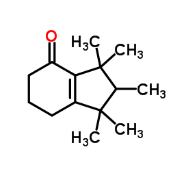 1,2,3,5,6,7-六氢-1,1,2,3,3-五甲基-4H-茚-4-酮结构式