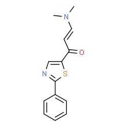 3-(DIMETHYLAMINO)-1-(2-PHENYL-1,3-THIAZOL-5-YL)-2-PROPEN-1-ONE structure