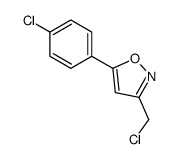 3-(Chloromethyl)-5-(4-chlorophenyl)-1,2-oxazole Structure