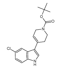 4-(5-chloro-1H-indol-3-yl)-3,6-dihydro-2H-pypidine-1-carboxylic acid tert-butyl ester Structure