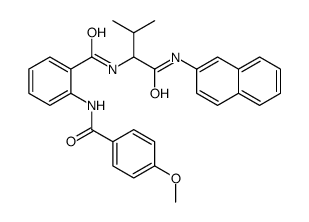 Benzamide, 2-[(4-methoxybenzoyl)amino]-N-[2-methyl-1-[(2-naphthalenylamino)carbonyl]propyl]- (9CI) picture