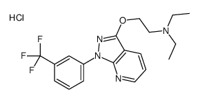 N,N-diethyl-2-[1-[3-(trifluoromethyl)phenyl]pyrazolo[3,4-b]pyridin-3-yl]oxyethanamine,hydrochloride Structure