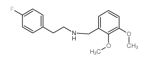 N-[(2,3-dimethoxyphenyl)methyl]-2-(4-fluorophenyl)ethanamine Structure