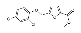 5-(2,4-DICHLORO-PHENOXYMETHYL)-FURAN-2-CARBOXYLIC ACID METHYL ESTER结构式