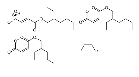 2-ethylhexyl 6-butyl-14-ethyl-6-[[4-[(2-ethylhexyl)oxy]-1,4-dioxobut-2-enyl]oxy]-4,8,11-trioxo-5,7,12-trioxa-6-stannaoctadeca-2,9-dienoate Structure