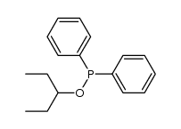 3-pentyl diphenyl phosphinite Structure