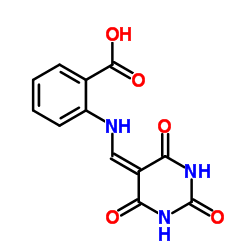 2-(((2,4,6-TRIOXO-3,5-DIAZAPERHYDROINYLIDENE)METHYL)AMINO)BENZOIC ACID Structure