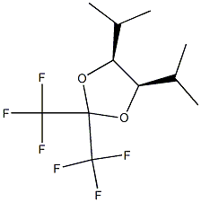 4α,5α-Diisopropyl-2,2-bis(trifluoromethyl)-1,3-dioxolane结构式