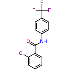 2-Chloro-N-[4-(trifluoromethyl)phenyl]benzamide结构式