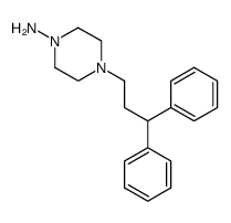 4-(3,3-Diphenylpropyl)piperazin-1-amine结构式
