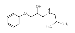 1-(2-methylpropylamino)-3-phenoxy-propan-2-ol结构式