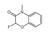2-fluoro-4-methyl-1,4-benzoxazin-3-one结构式
