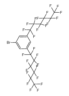 3,4-bis(tridecafluoro-n-hexyl)bromobenzene Structure