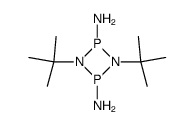 1,3-Di-tert-butyl-[1,3,2,4]diazadiphosphetidine-2,4-diamine结构式