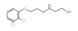 2-(3-(2,3-Dichlorophenoxy)propylamino)ethanol hydrochloride Structure