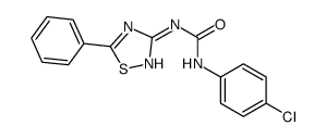 1-(4-chlorophenyl)-3-(5-phenyl-1,2,4-thiadiazol-3-yl)urea Structure
