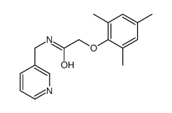N-(pyridin-3-ylmethyl)-2-(2,4,6-trimethylphenoxy)acetamide结构式
