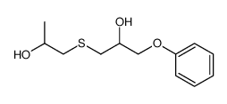 β-Hydroxypropyl-β-hydroxy-γ-phenoxypropylsulfid结构式