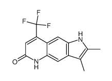 2,3-dimethyl-8-trifluoromethyl-5,6-dihydro-1H-pyrrolo[2,3-g]quinolin-6-one Structure