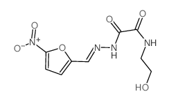 5-Nitro-2-furaldehyde 5-(2-hydroxyethyl)semioxamazone structure