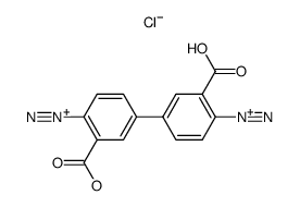 mono(3,3'-dicarboxy-[1,1'-biphenyl]-4,4'-bis(diazonium)) monochloride结构式