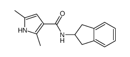 2,5-dimethyl-1H-pyrrole-3-carboxylic acid indan-2-ylamide Structure