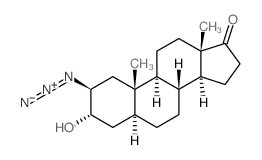 Androstan-17-one,2-azido-3-hydroxy-, (2b,3a,5a)- (9CI)结构式