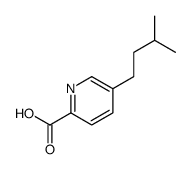 5-(3-methylbutyl)pyridine-2-carboxylic acid Structure