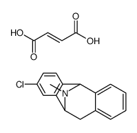 8-chloro-12-methyl-10,11-dihydro-5H-5,10-epiminodibenzo[a,d][7]annulene fumarate结构式