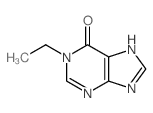 6H-Purin-6-one,1-ethyl-1,9-dihydro-结构式