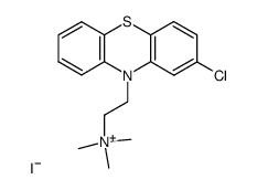 [2-(2-chloro-phenothiazin-10-yl)-ethyl]-trimethyl-ammonium, iodide结构式