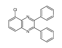 5-chloro-2,3-diphenyl-quinoxaline结构式