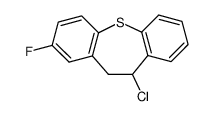 10-chloro-2-fluoro-10,11-dihydro-dibenzo[b,f]thiepine结构式