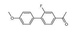 4-Acetyl-4'-methoxy-2-fluoro biphenyl结构式