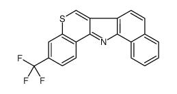 3-(Trifluoromethyl)benzo(g)(1)benzothiopyrano(4,3-b)indole Structure
