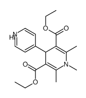 diethyl 1,2,6-trimethyl-4-pyridin-4-yl-1,4-dihydropyridin-1-ium-3,5-dicarboxylate,iodide结构式