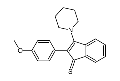 2-(4-methoxyphenyl)-3-piperidin-1-ylindene-1-thione Structure