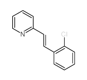 Pyridine, 2-(2-(2-chlorophenyl)ethenyl)-, (Z)-结构式