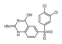 2-amino-6-(3,4-dichlorophenyl)sulfonyl-1H-quinazolin-4-one结构式
