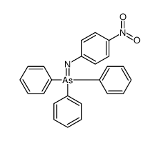 (4-nitrophenyl)imino-triphenyl-λ5-arsane Structure