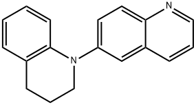 3,4-二氢-2H-[1,6′]联喹啉基,N-氰基-6′-基)-1,2,3,4-四氢萘醌结构式